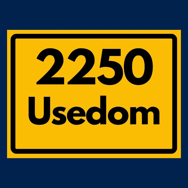 OLD POSTCODE POSTCODE RETRO 2250 USEDOM HEIMAT