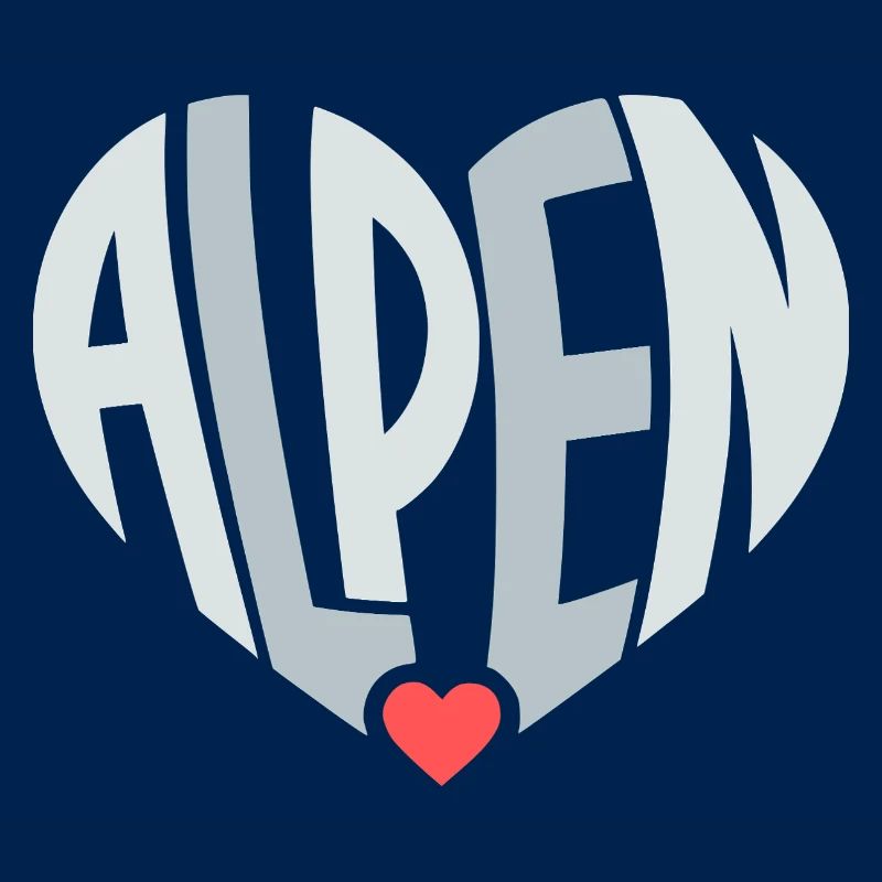 Alpine Heart Typography