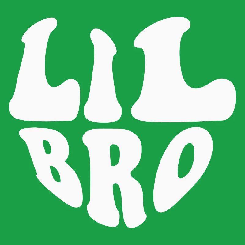 Lil Brother Heart Logo – Anpassbare Farbe