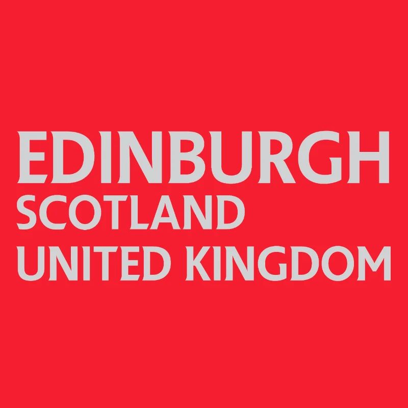 Édimbourg – Écosse Textdesign