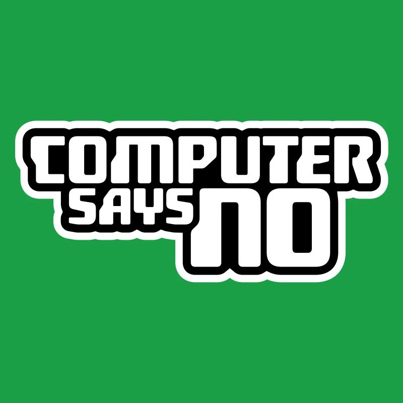 L’ordinateur dit pas de technique drôle de nerd programmeur