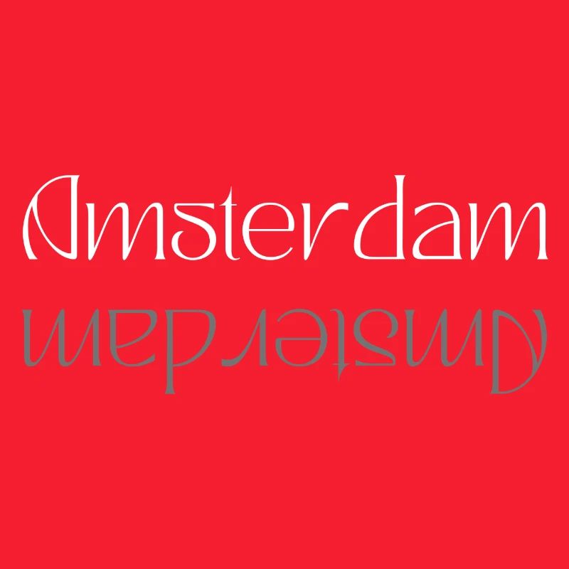 Amsterdam Wordmark Mirror