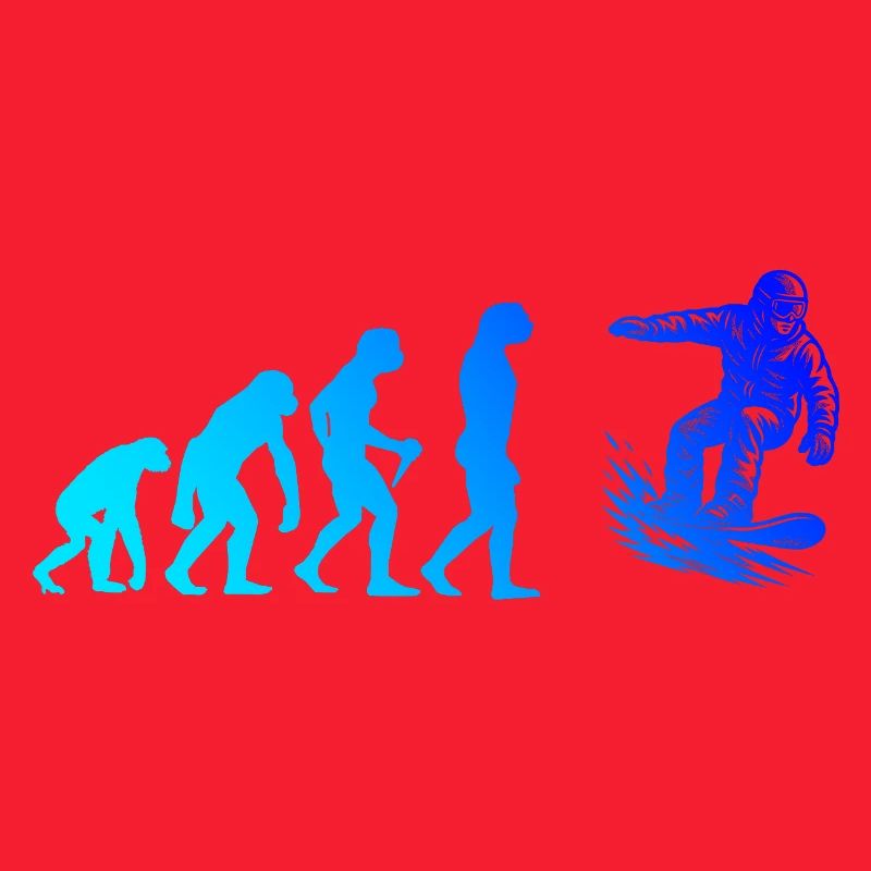 Modernes Snowboard Artwork