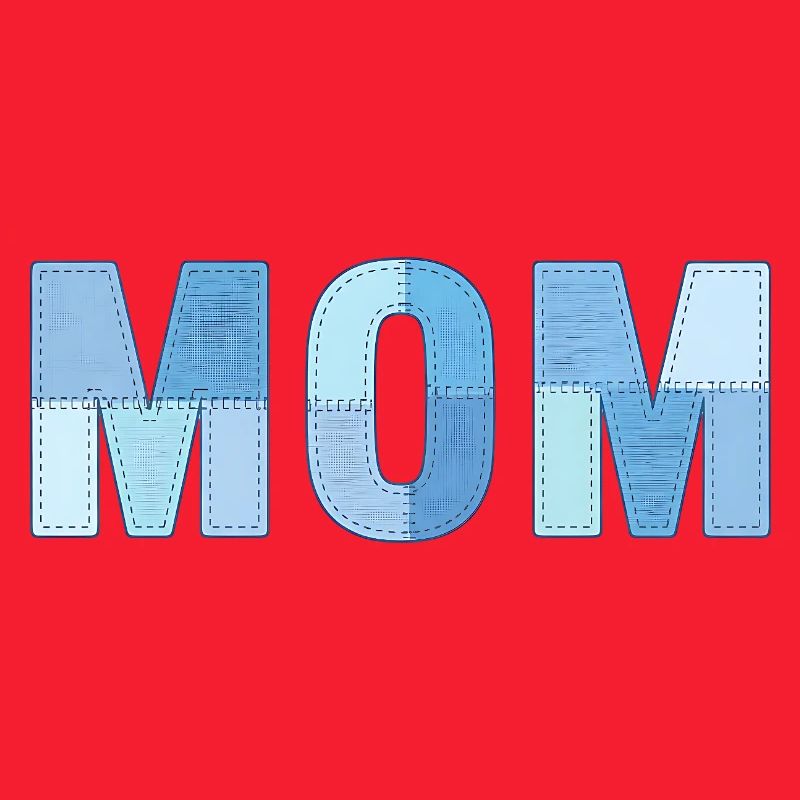 MOM Patchwork Denim Style