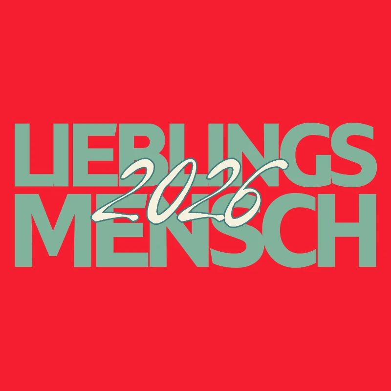 Lieblingsmensch 2026 Mint Script