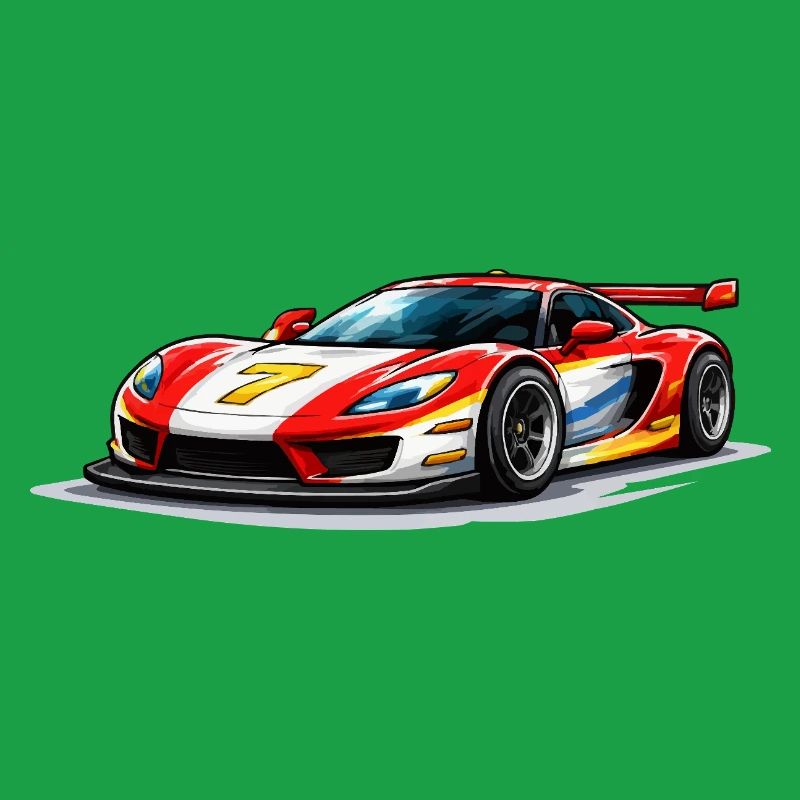 Graphismes de voitures de course de style vitesse