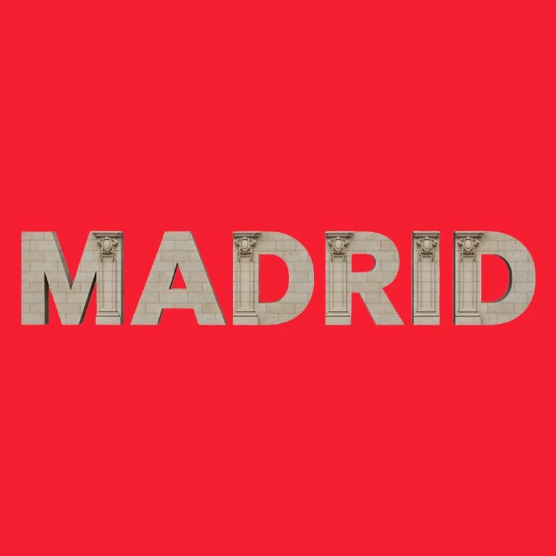 Typographie de l’architecture de Madrid