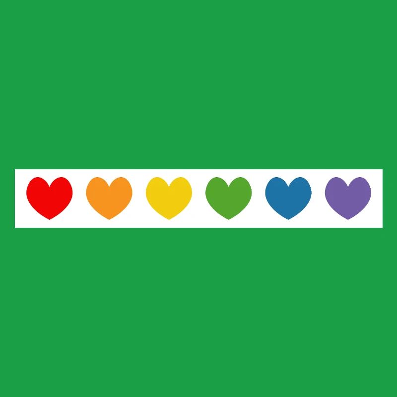 Regenbogenherzen Muster