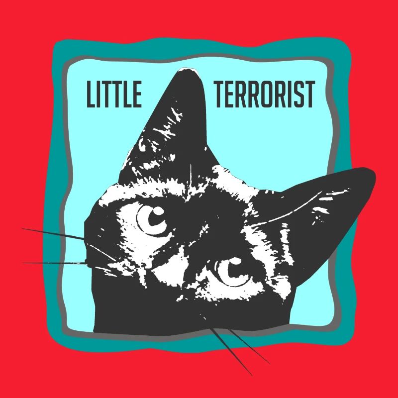 Portrait de chat avec slogans