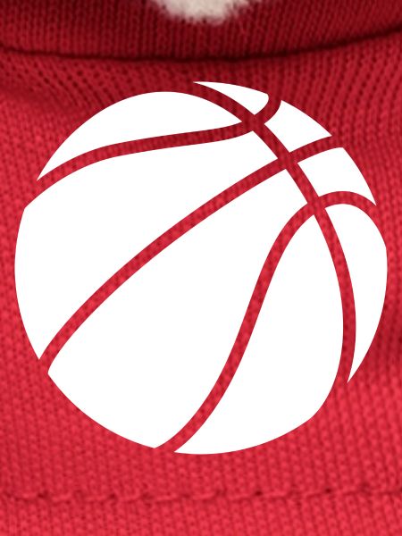 Basketball logo white