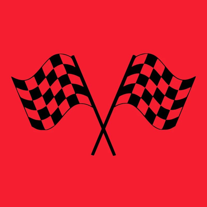 Drapeaux de course à damier