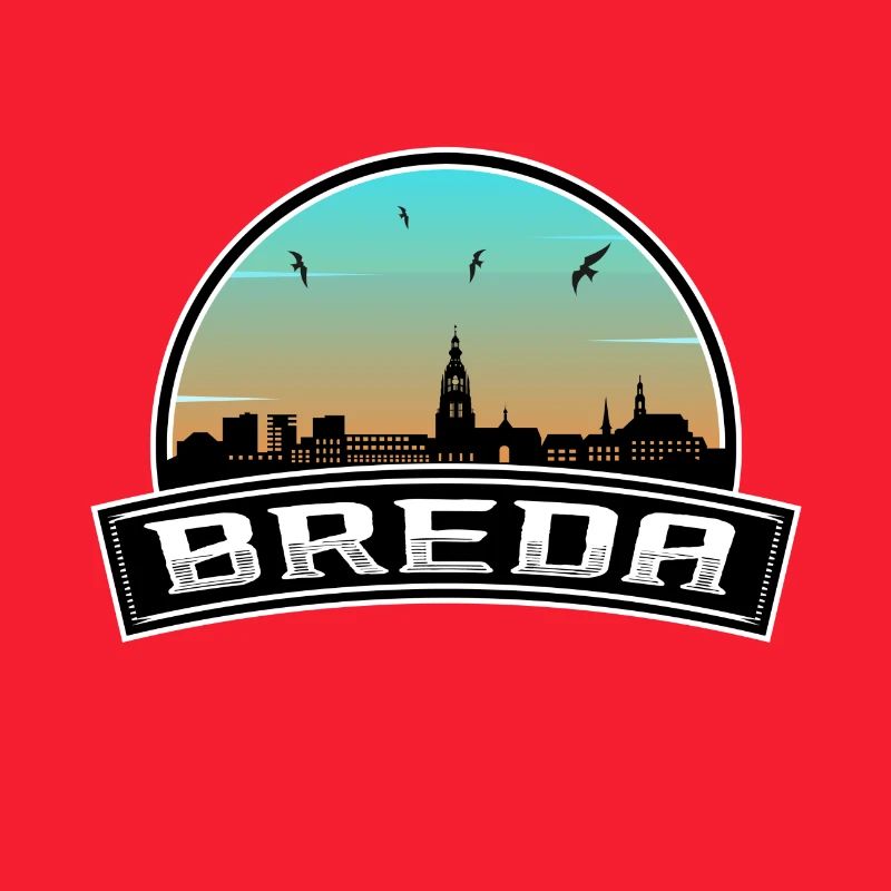 Breda Pays-Bas Skyline Dutch Souvenir