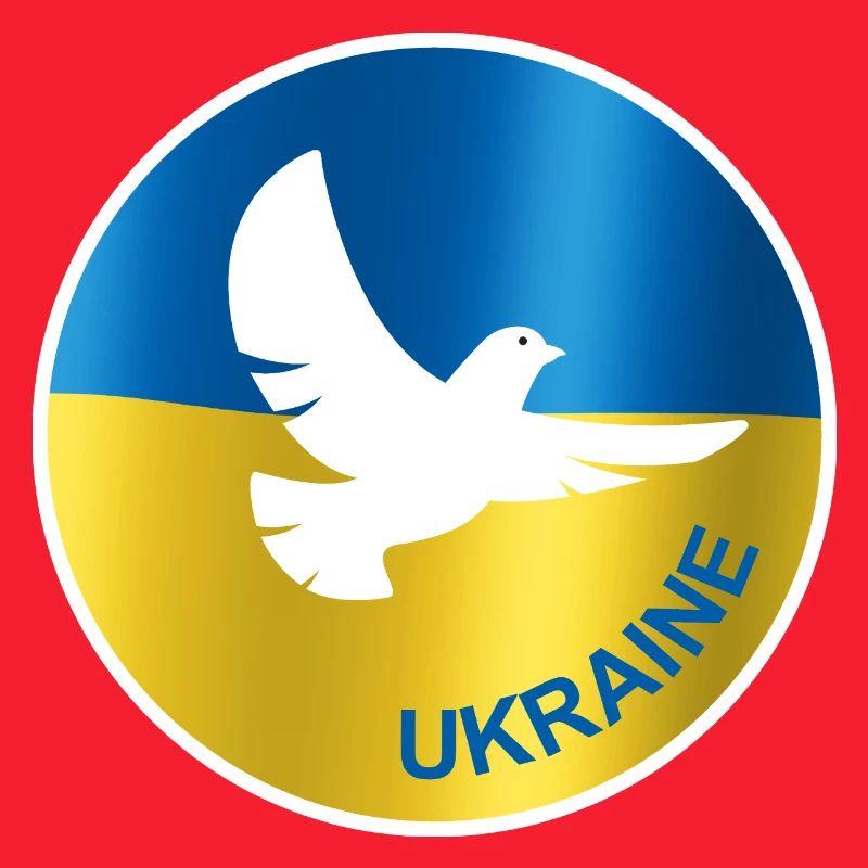 Drapeau de la colombe de la paix de l’Ukraine