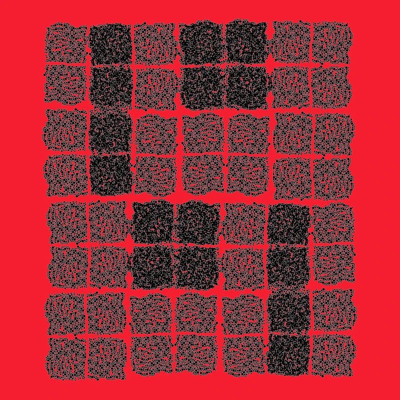 Abstract Cell Pattern in Black and White