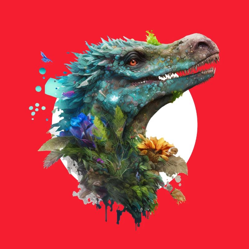 Blauer Velociraptor mit weißem Hintergrund