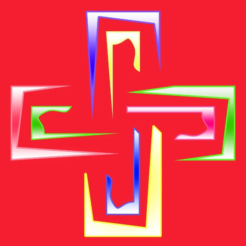 Neon Prism Frames abstraktes Logo