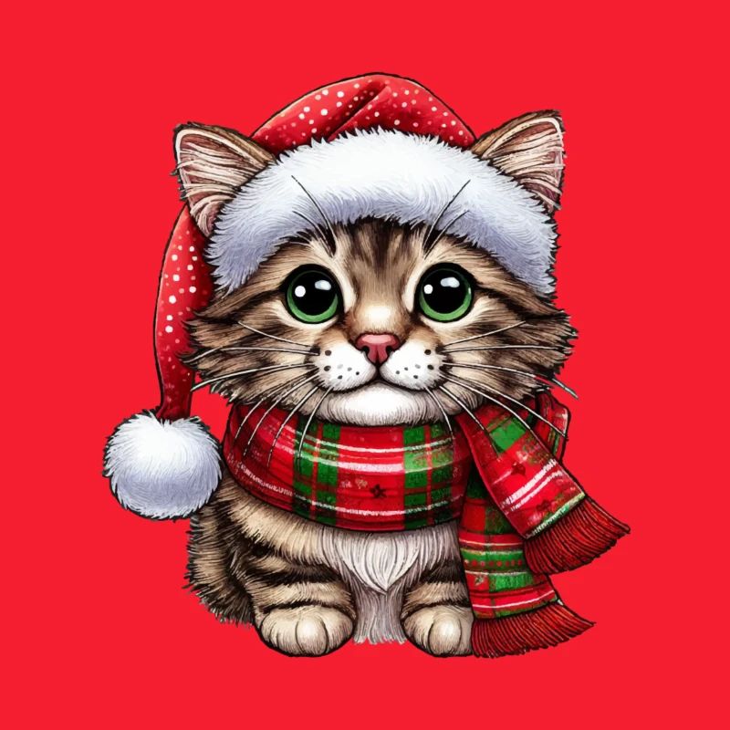 Weihnachtsmann Katze