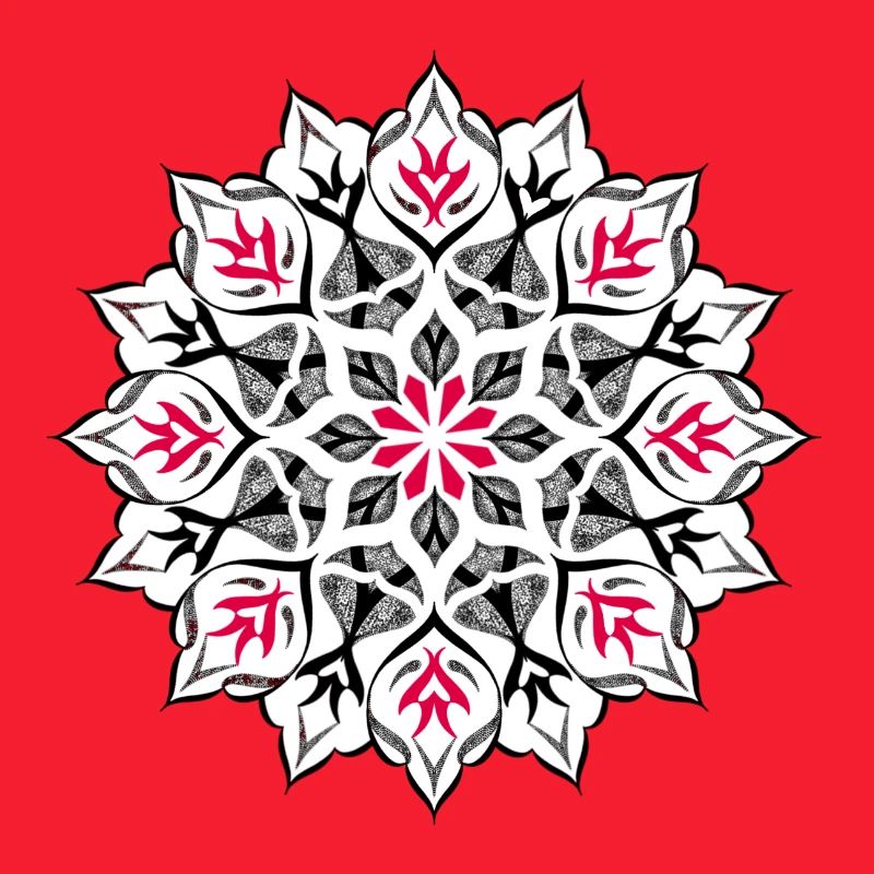 Dessin mandala dotwork