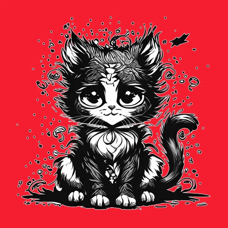 Dreaming Manga Comic Cat