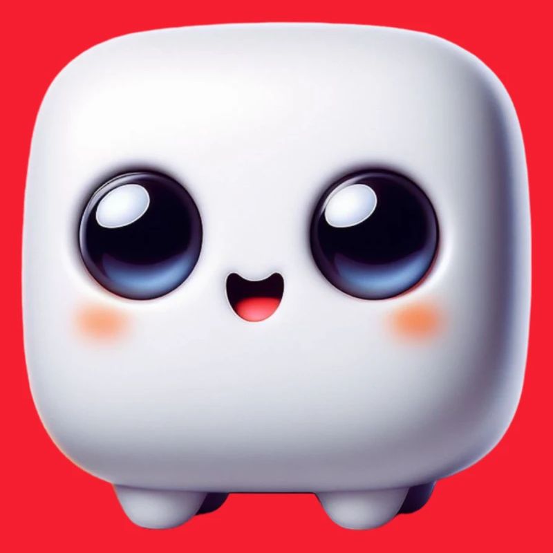 Face du Cube Kawaii – Bloc mignon