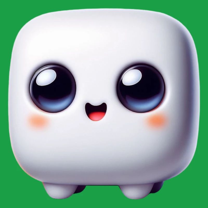 Face du Cube Kawaii – Bloc mignon
