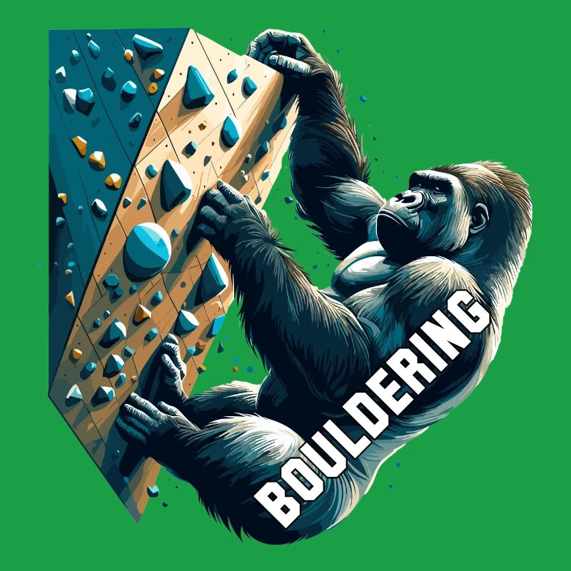 Bouldern Gorilla Geschenk
