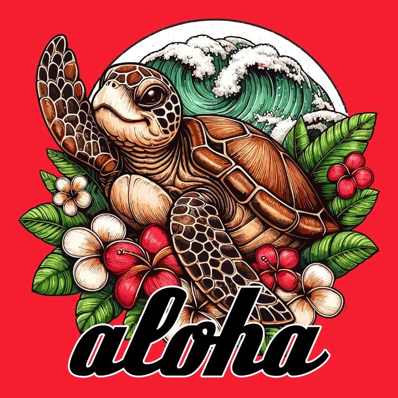 Aloha Turtle Hawaii Gift