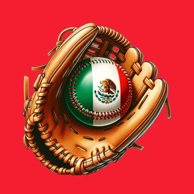Mexico flag baseball design