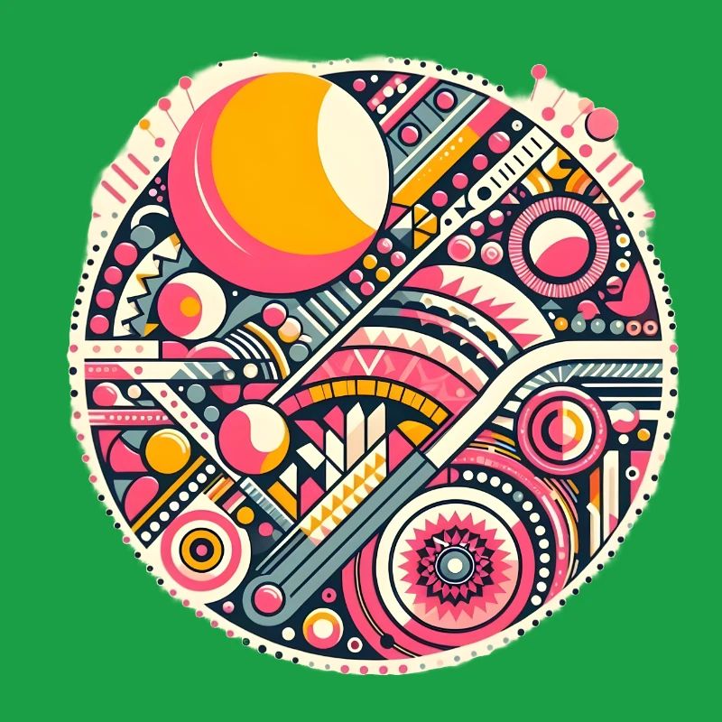 Neon Geometry — Orbit Bloom