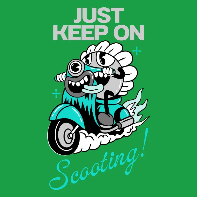 Just Keep On Scooting – Comic Scooter Fun