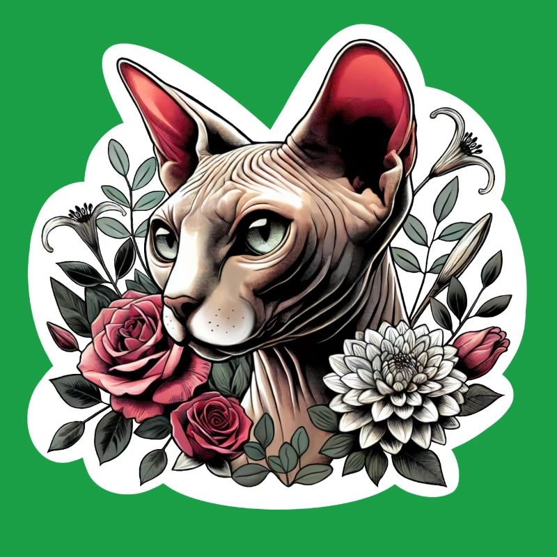 Rosensphynxkatze