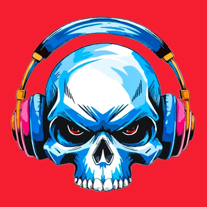 Crâne avec casque