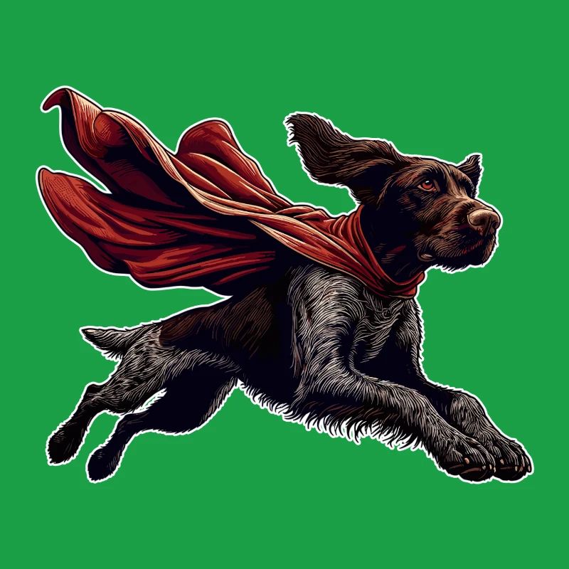 Super Dog German Wirehaired DD Pointer Gift