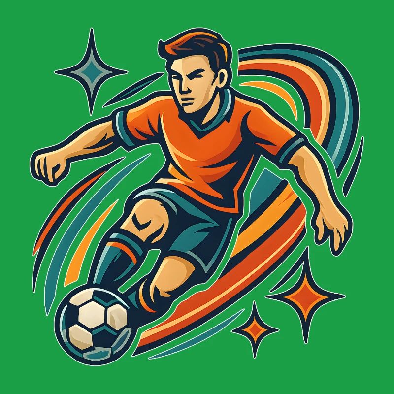 Dynamic Soccer Player Standing Design