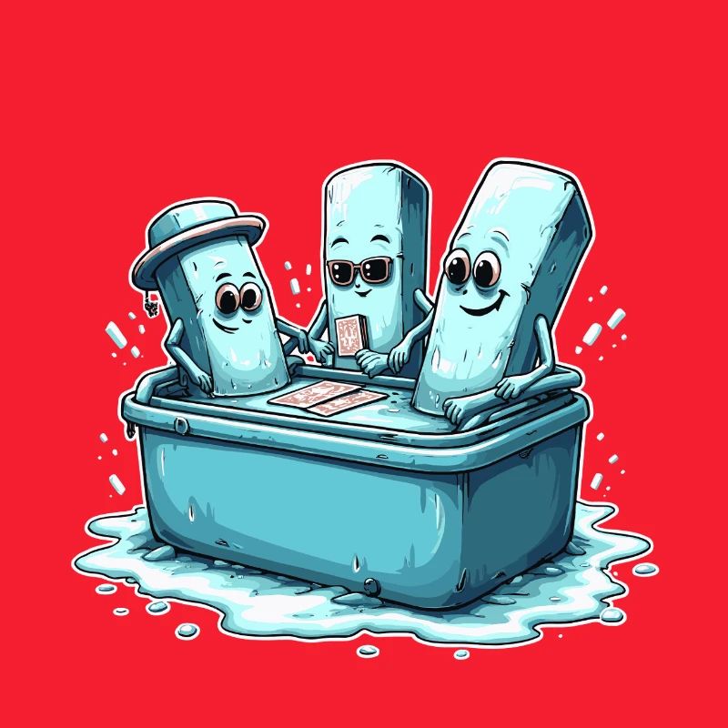 Icecube Lolly Pool Party Design