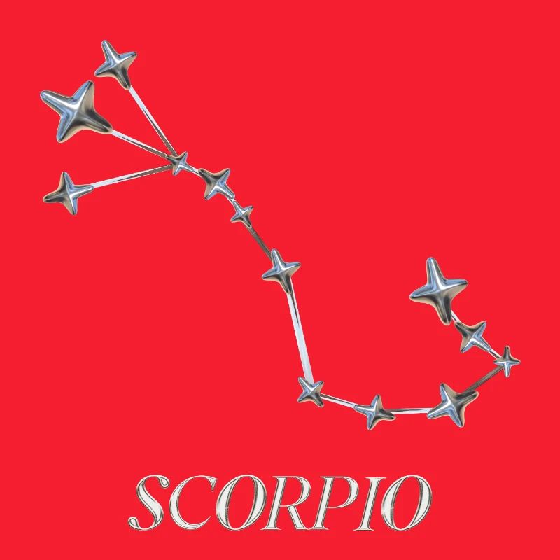 Scorpio Constellation – Silver Minimal Constellation
