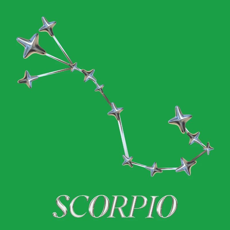 Scorpio Constellation – Silver Minimal Constellation