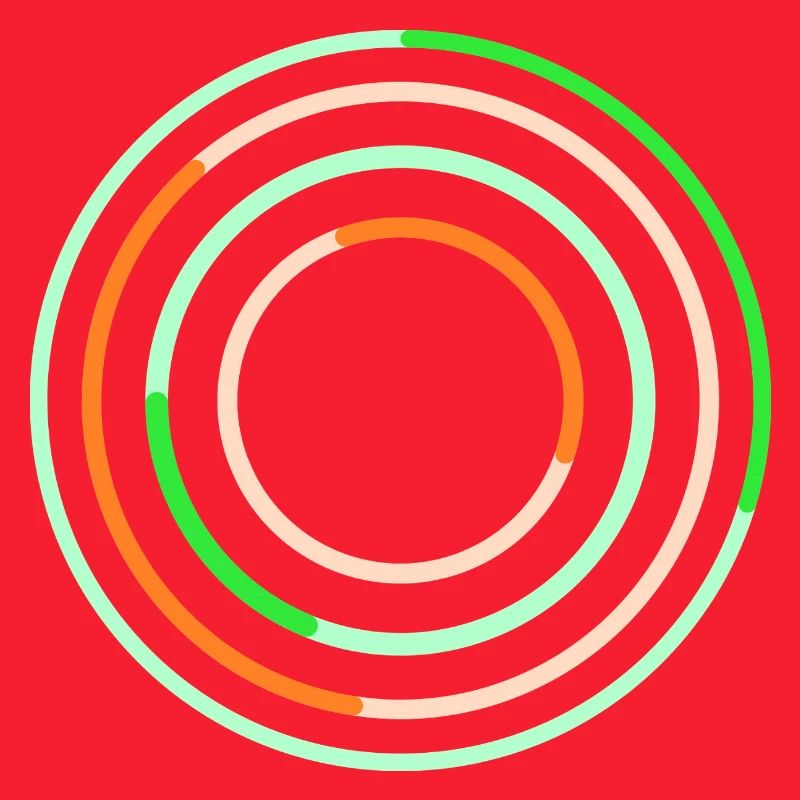 Abstract Circular Line Art Design