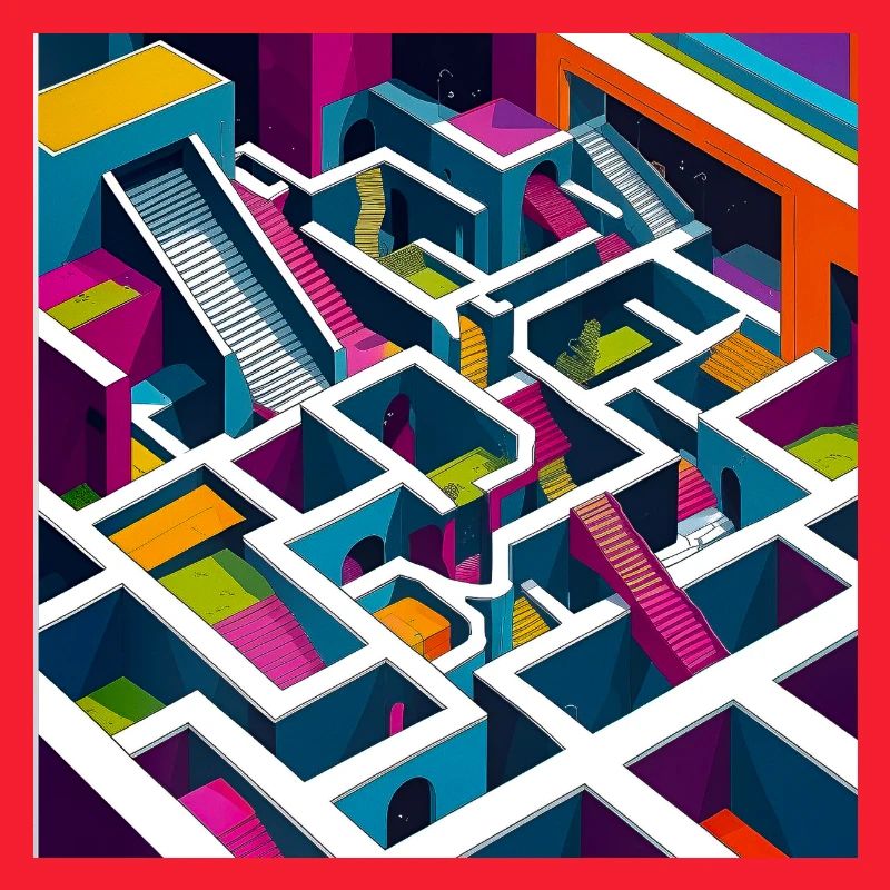 Abstractico Geometric Labyrinth