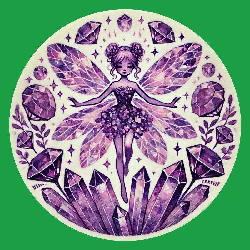 Conception de fée de cristal mystique