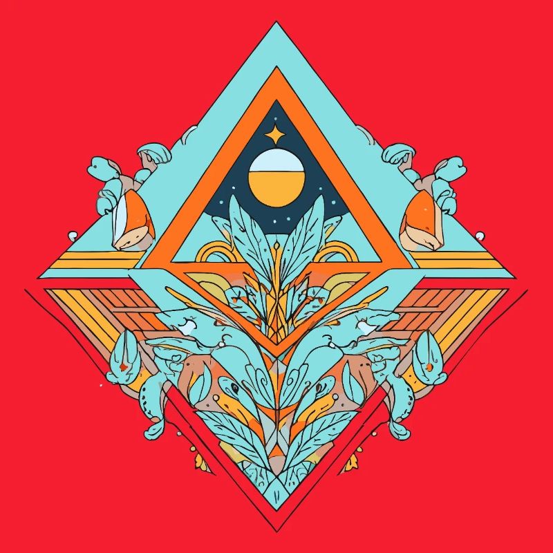 Celestial Dreamscape Geometric Design