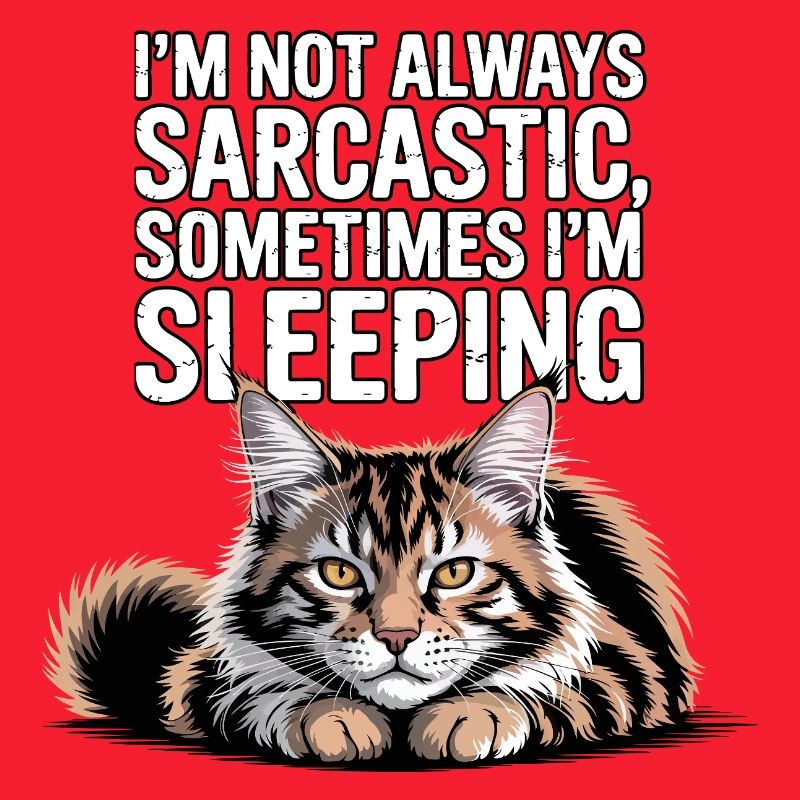 Sarcastic Cat Sleep