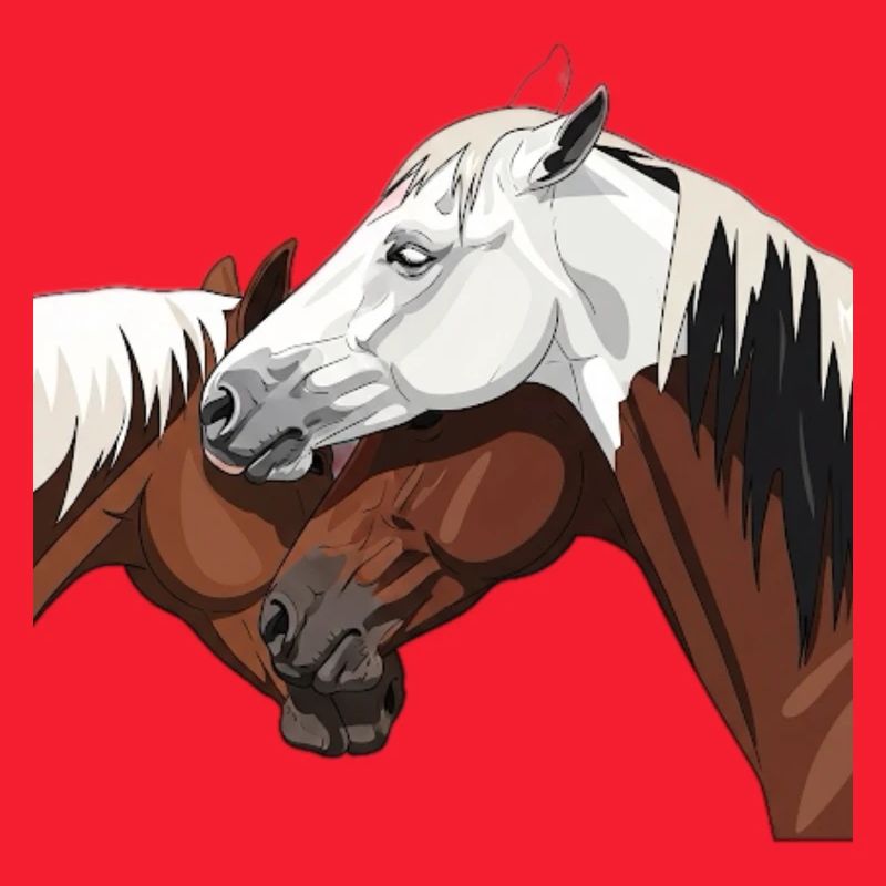 Impression de cheval élégant