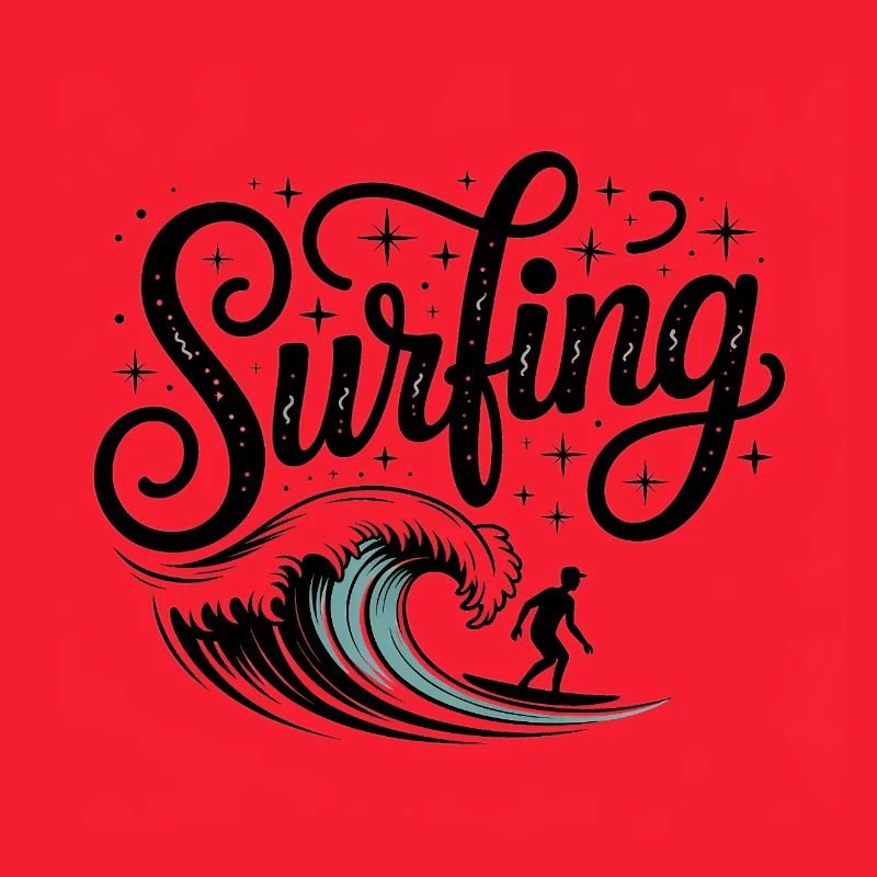 Surf - Logo Cool Surfer