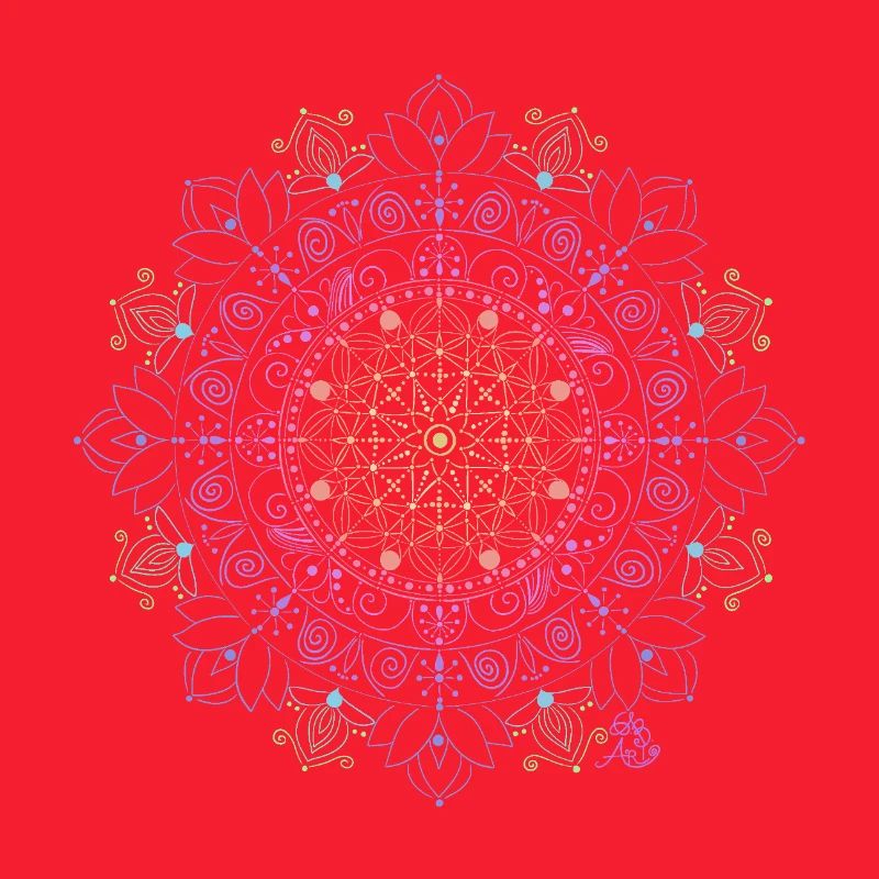 Glowing Mandala Pattern