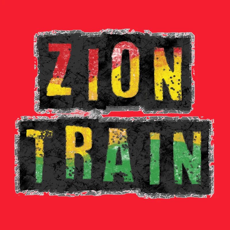 Vibrant ZION TRAIN Reggae Design