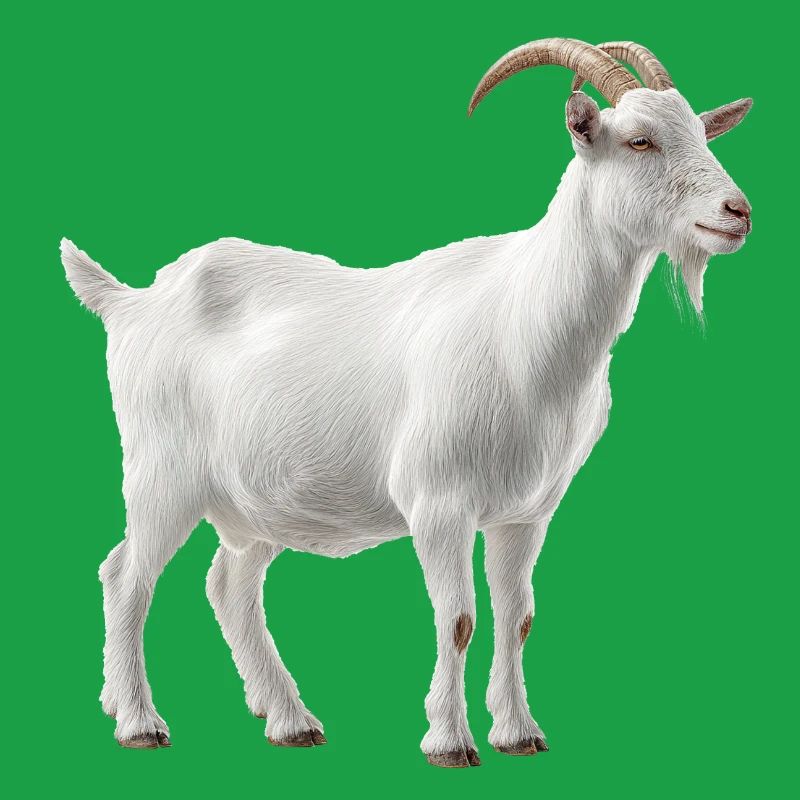 Weiße Bergziege Portrait