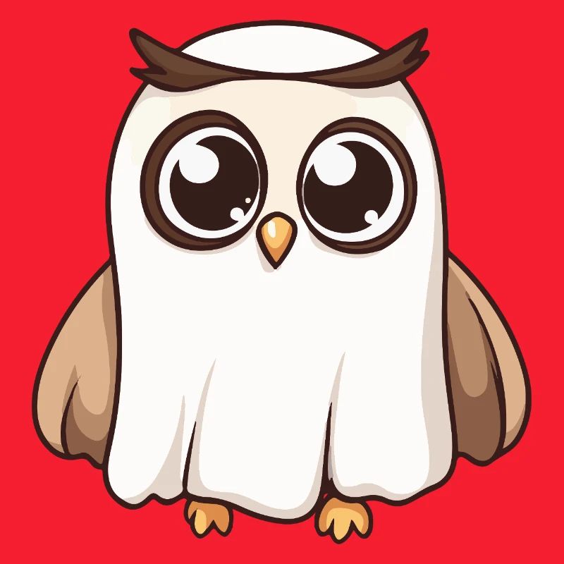 Owl Halloween Ghost