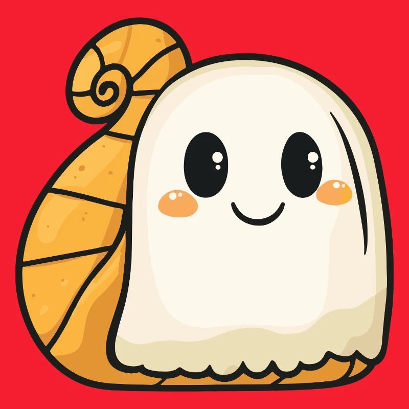 Snail Halloween Ghost