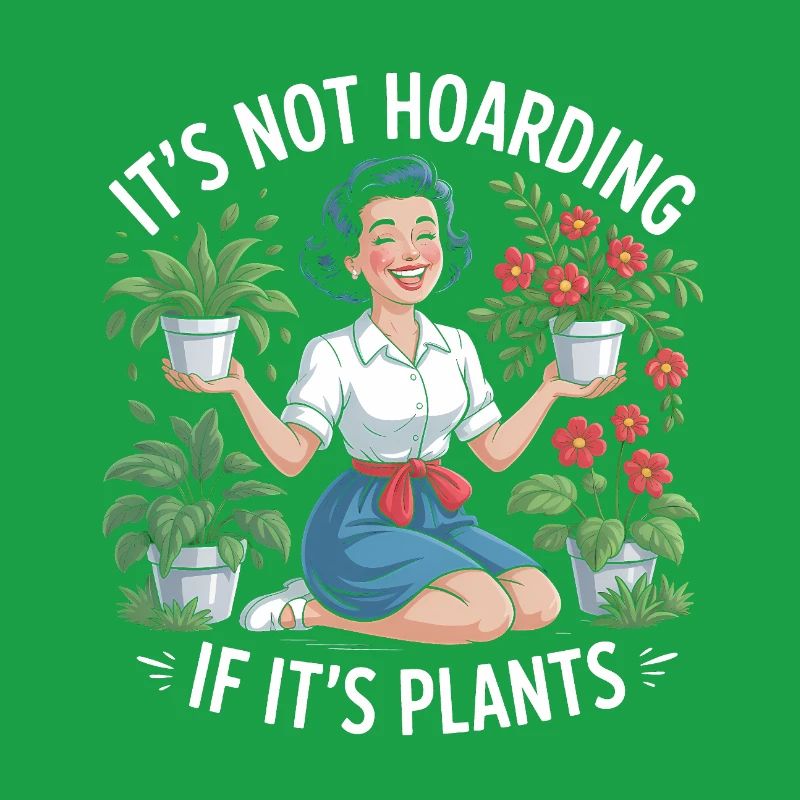 It's not hoarding if it's plants - Funny Plants 